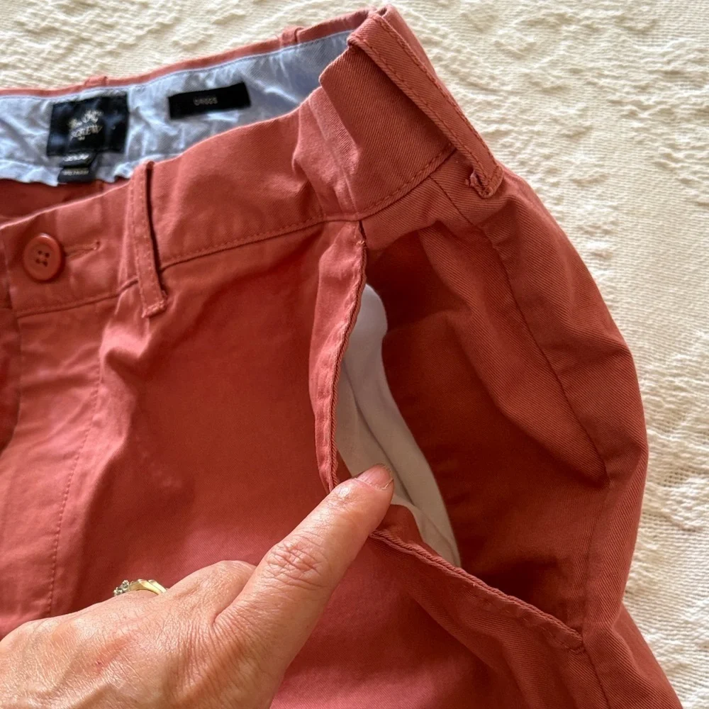 J Crew flex chino Men's Driggs Coral Pants Gently Loved 32x34